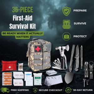 36-Piece First Aid Survival Kit