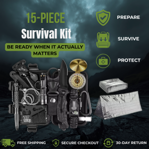 RSG 15 in 1 Survival Kit - Gear for Outdoor Adventures